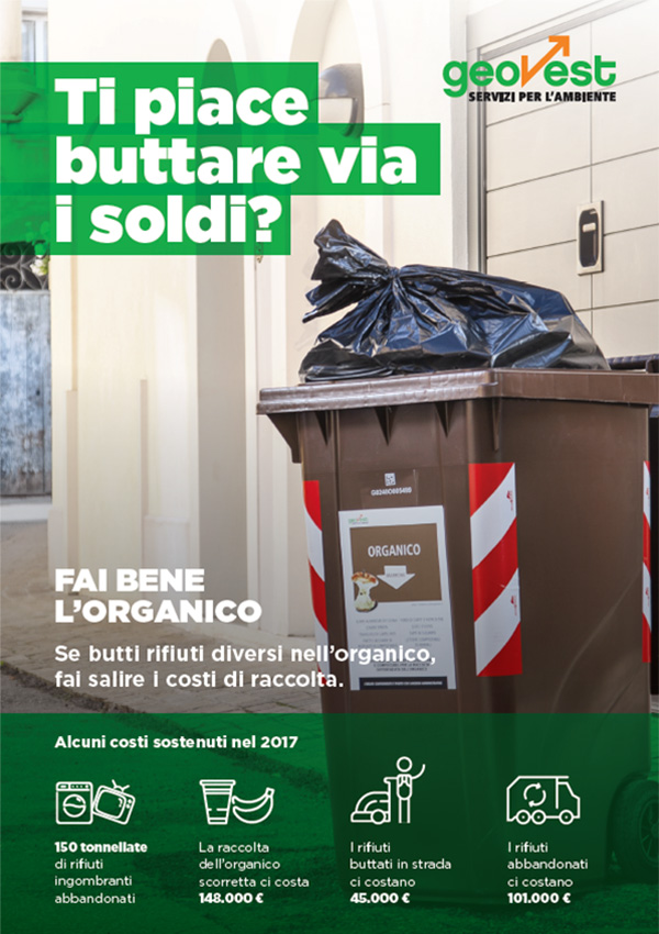 Ti piace buttare via i soldi - campagna Geovest Locandina 1