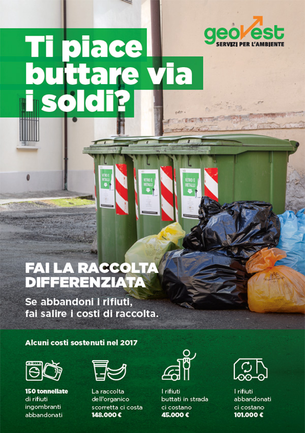 Ti piace buttare via i soldi - campagna Geovest Locandina 3