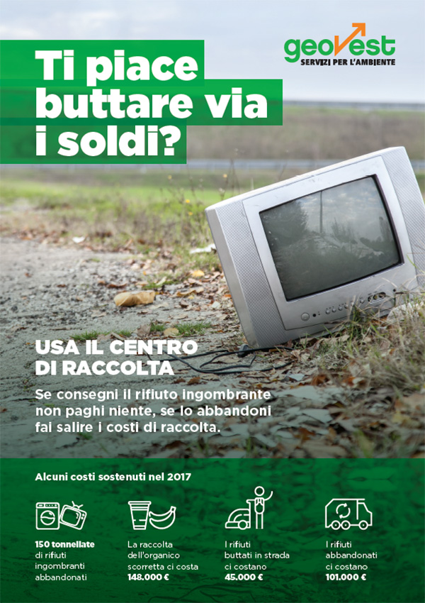 Ti piace buttare via i soldi - campagna Geovest Locandina 4