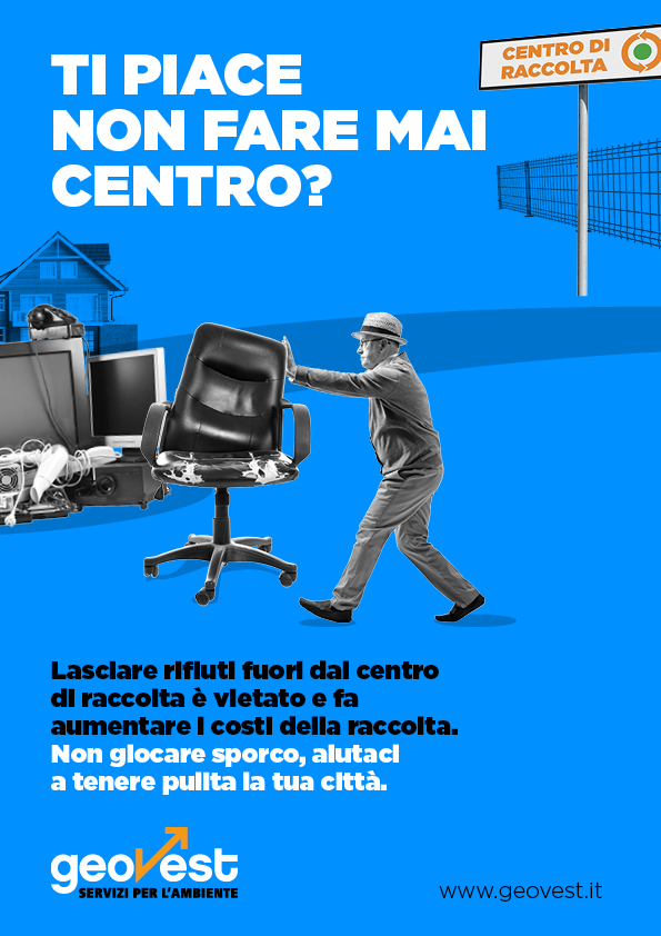 Ti piace non fare mai centro? Manifesto Campagna abbandoni